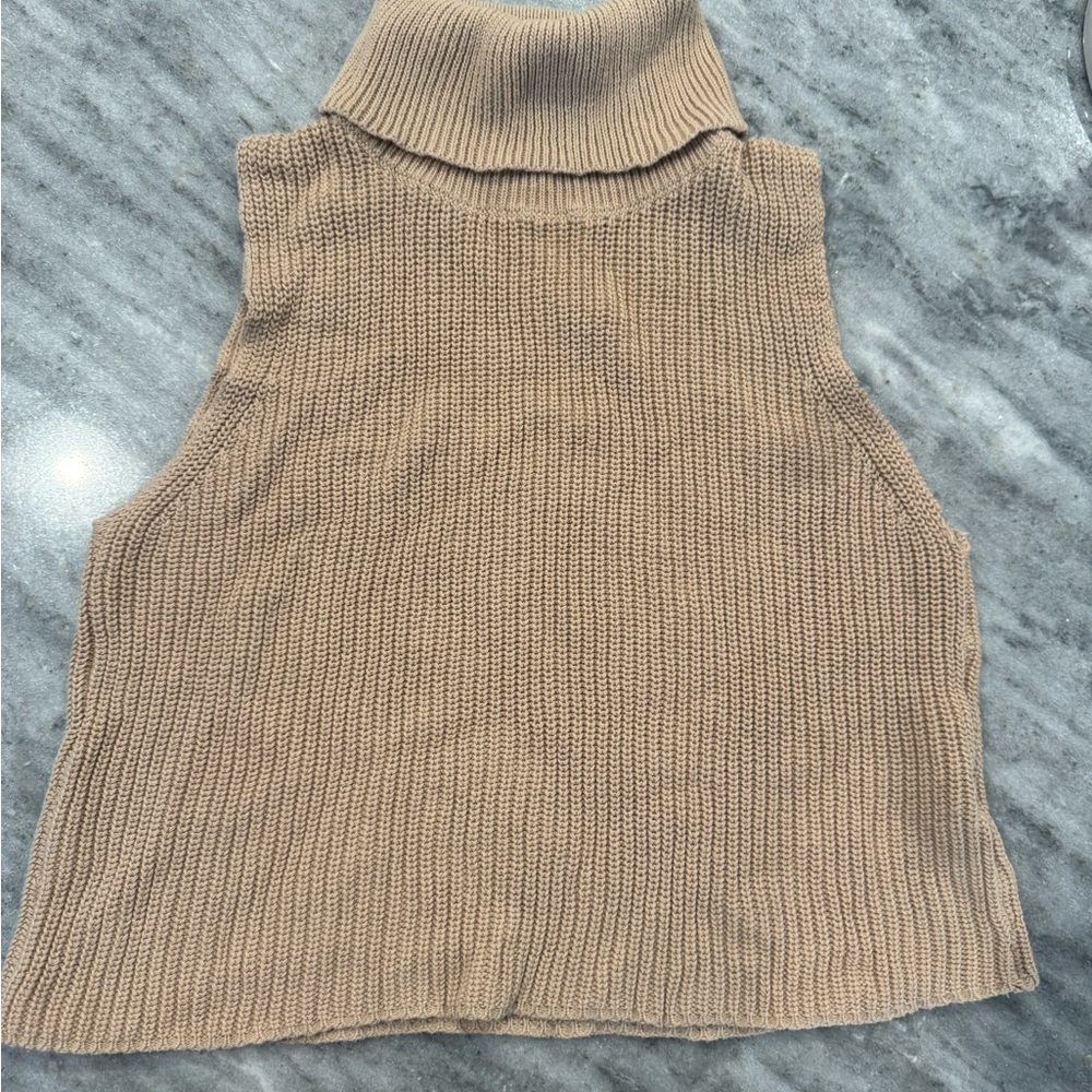 Le Lis Beige Knit Turtleneck